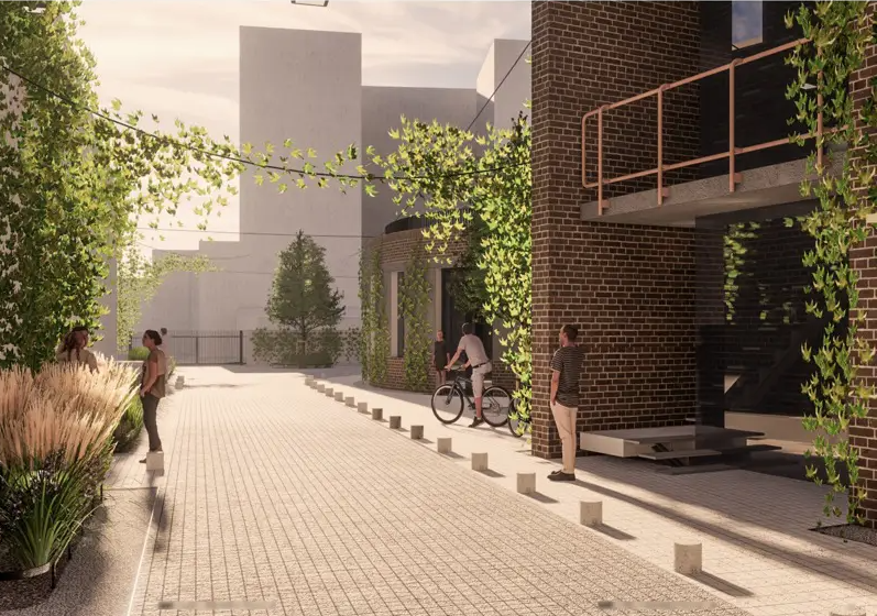 &quot;Живая стена&quot; в центре Киева. Архитекторы показали проект обновления одного из общественных пространств